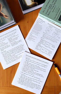 A clean and organized set of handwritten economics notes