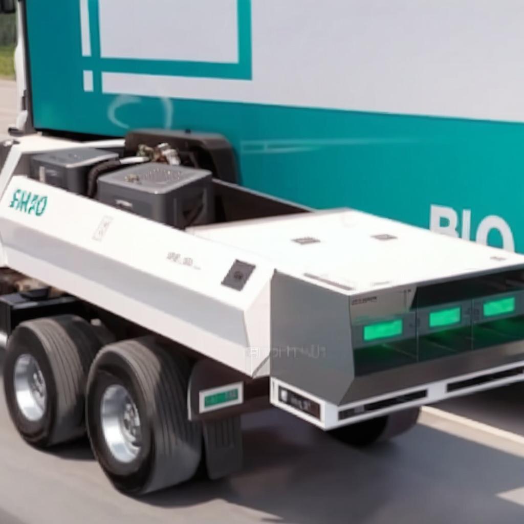 dump truck of 15 cubic meters with 6 wheels in transparency with detail of battery bank