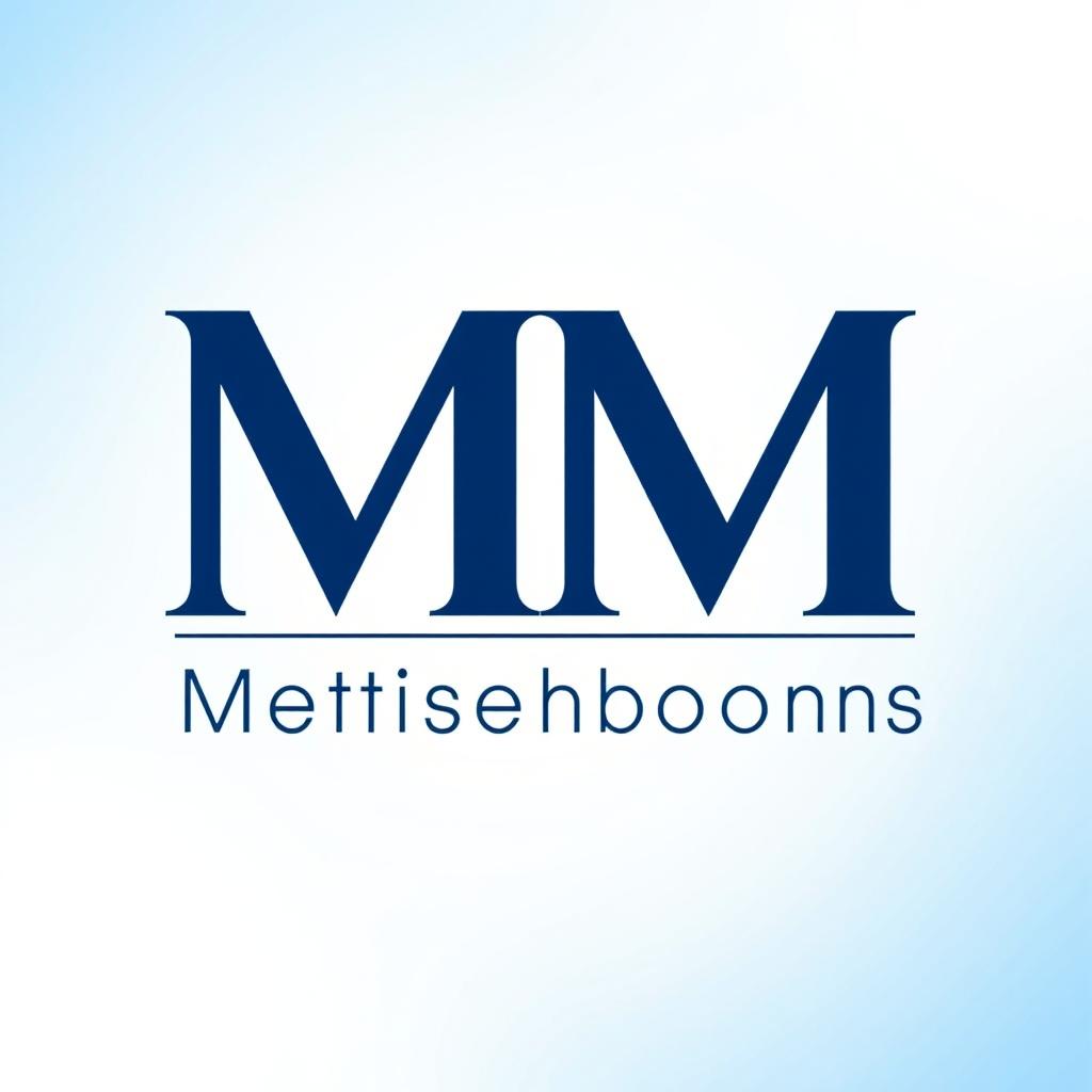 A professional business profile picture featuring the letters 'M' and 'F' prominently displayed in a stylish and modern font