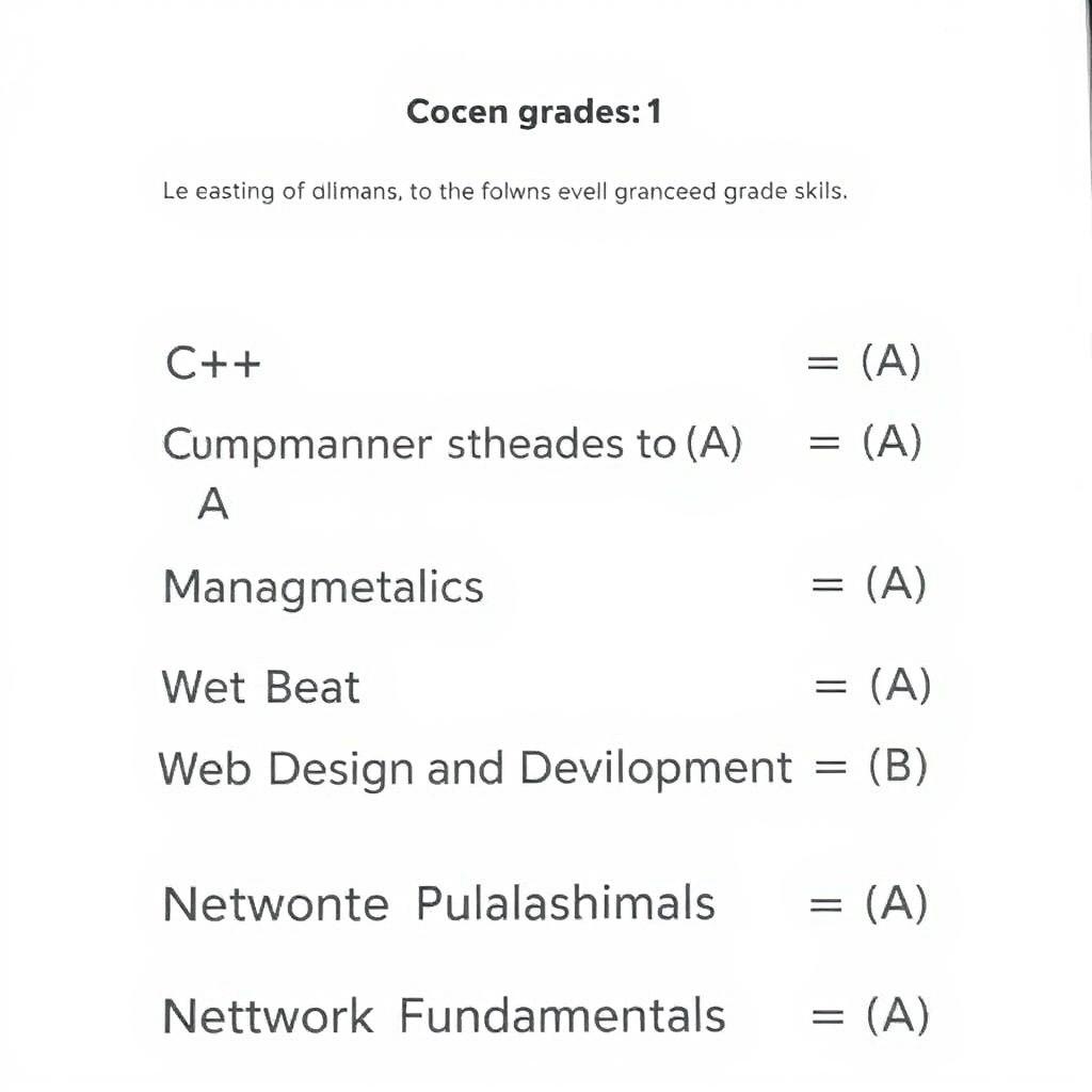 Updated Student Grades
