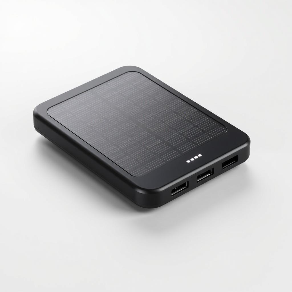 Compact Solar Panel Power Bank: Power On-the-Go