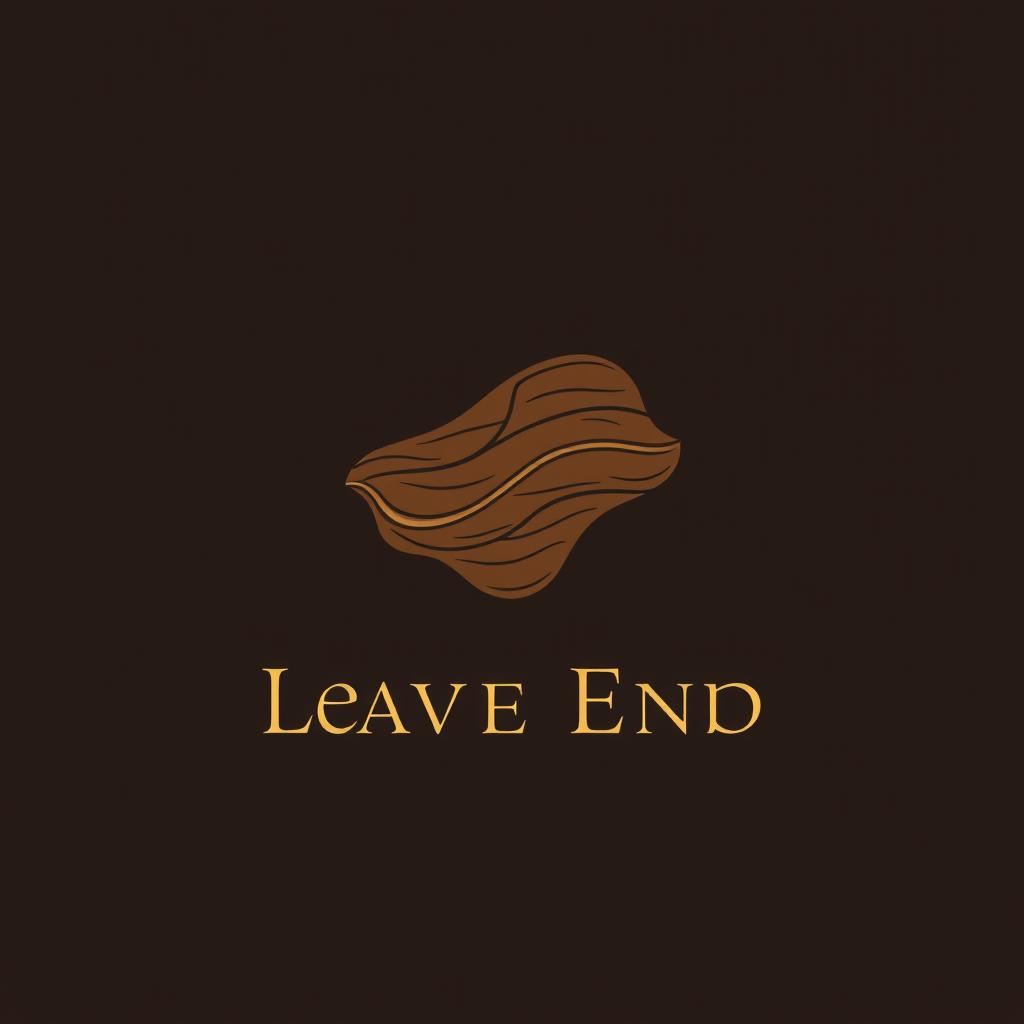 A modern and sleek logo design for a high-end leather company, featuring a stylized leather hide icon that seamlessly integrates with the typography