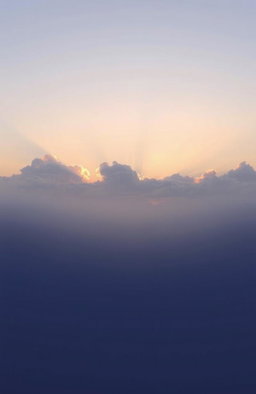 A serene landscape at dawn or dusk, featuring a soft sky in light blue or pink hues, reflecting the sweetness and tranquility of love