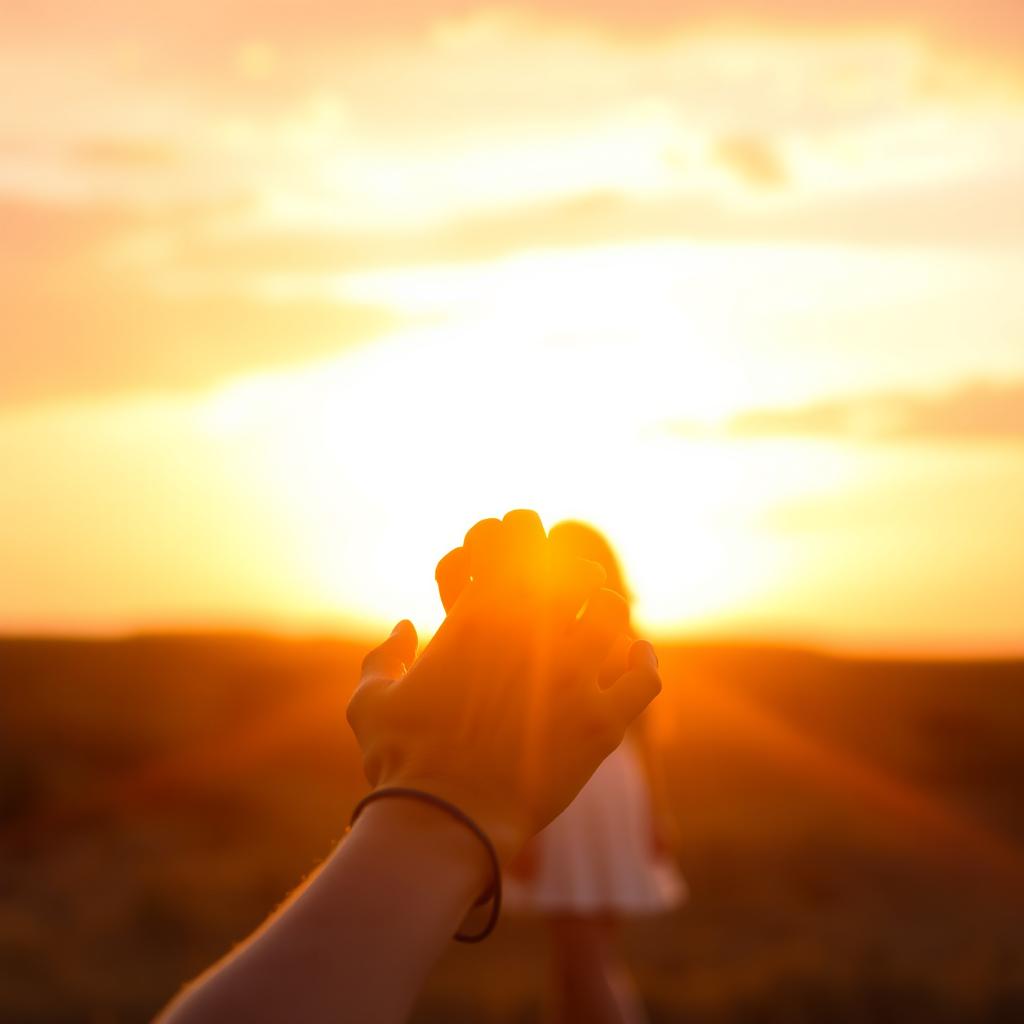 A sunset scene where golden rays of the sun create a tranquil atmosphere