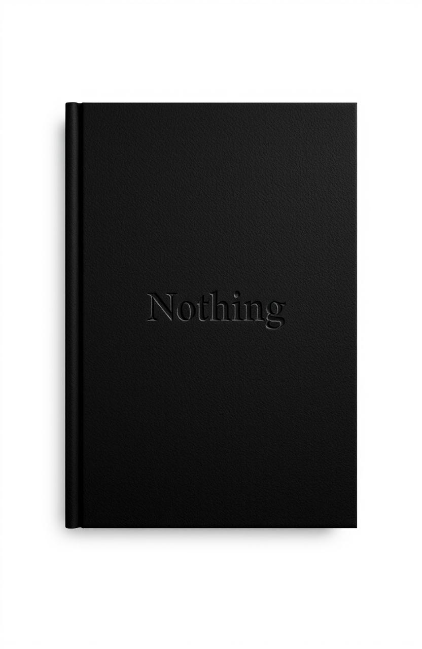 Elegant Nothing Journal - Black Embossed Cover