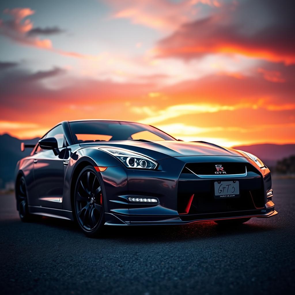 Nissan GT-R: Performance Under Sunset Skies
