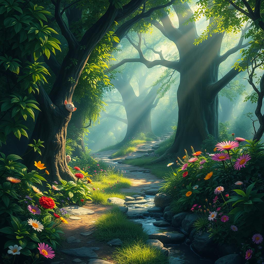 Enchanting Journey Through a Mystical Forest