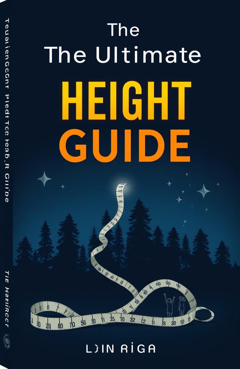 A dark themed book cover for a guide titled 'The Ultimate Height Guide'