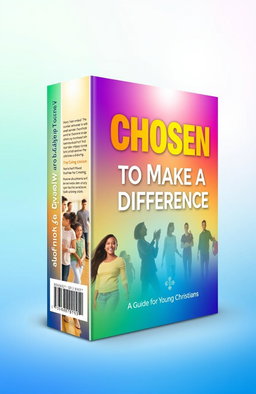 A professional 3D book cover design for the theme "Chosen to Make a Difference: A Guide for Young Christians"