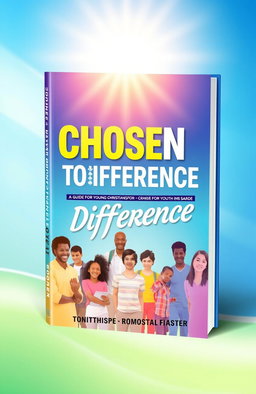 A professional 3D book cover design for the theme "Chosen to Make a Difference: A Guide for Young Christians"