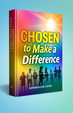 A professional 3D book cover design for the theme "Chosen to Make a Difference: A Guide for Young Christians"