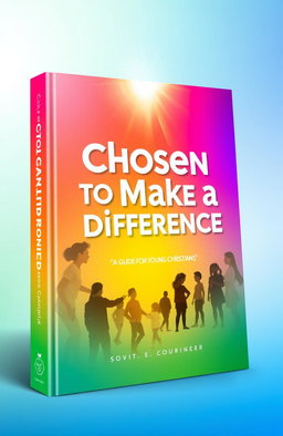 A professional 3D book cover design for the theme "Chosen to Make a Difference: A Guide for Young Christians"