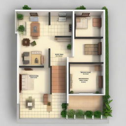 Design a house on a 17x34 plot