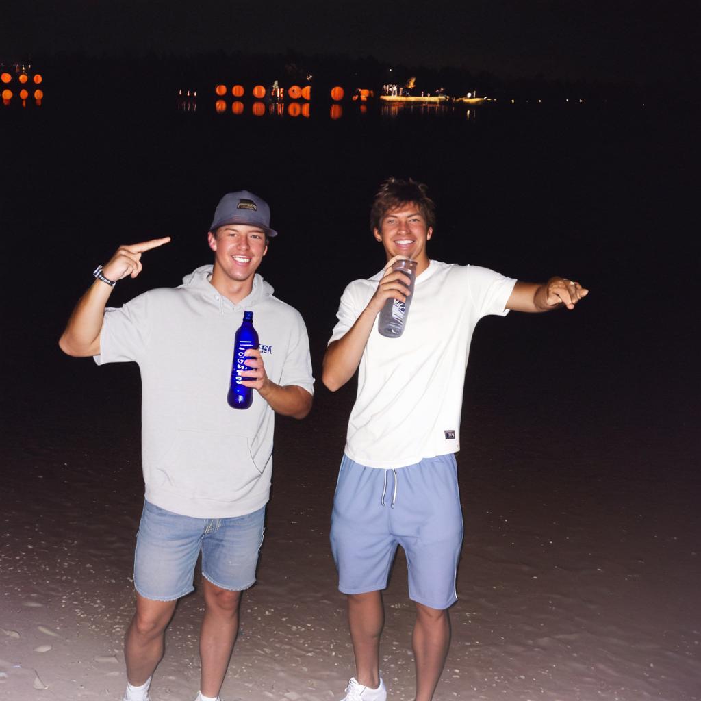 Enchanting Beach Night: Love and Adventure