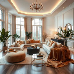 A beautifully redesigned interior space that maintains the original arrangement of furniture and objects, yet feels more illuminated, tranquil, welcoming, luxurious, and spacious