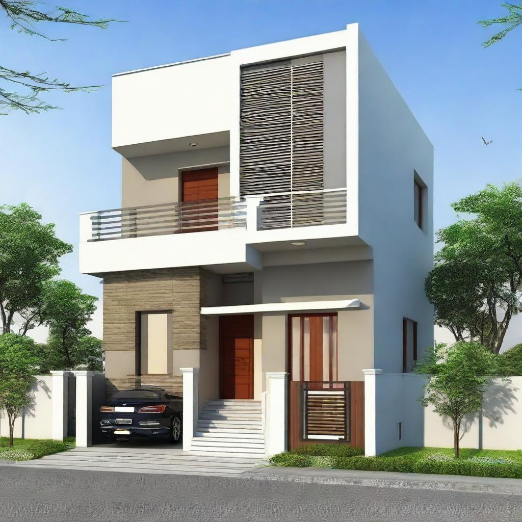 Design a house on a 17 feet by 40 feet plot