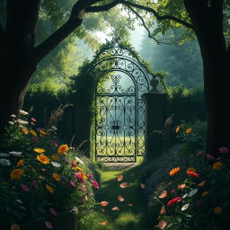 A scene inspired by 'Jardim dos Esquecidos' by V