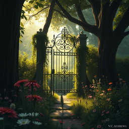 A scene inspired by 'Jardim dos Esquecidos' by V