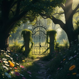A scene inspired by 'Jardim dos Esquecidos' by V
