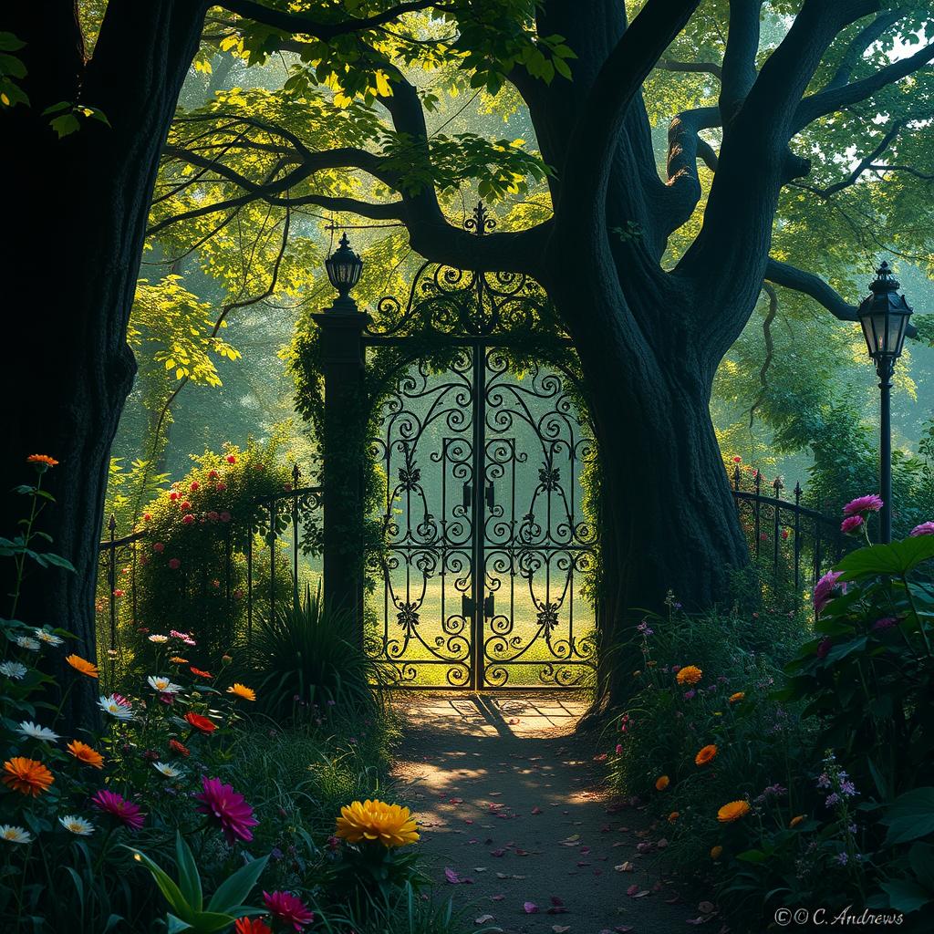 A scene inspired by 'Jardim dos Esquecidos' by V