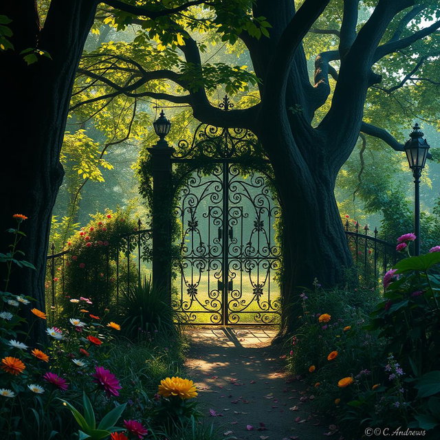 A scene inspired by 'Jardim dos Esquecidos' by V