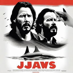 A high-resolution movie poster image for Jaws, starring Keanu Reeves and Jeffrey Wright