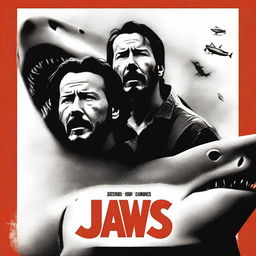 A high-resolution movie poster image for Jaws, starring Keanu Reeves and Jeffrey Wright