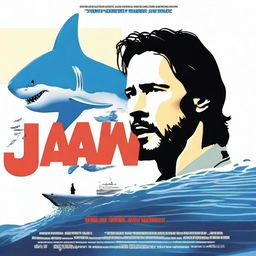 A top-quality movie poster image for Jaws, featuring Keanu Reeves as the lead actor