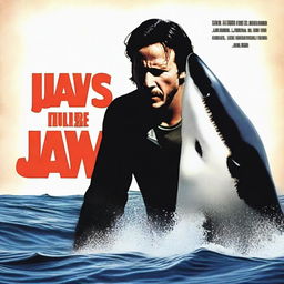 A top-quality movie poster image for Jaws, featuring Keanu Reeves as the lead actor