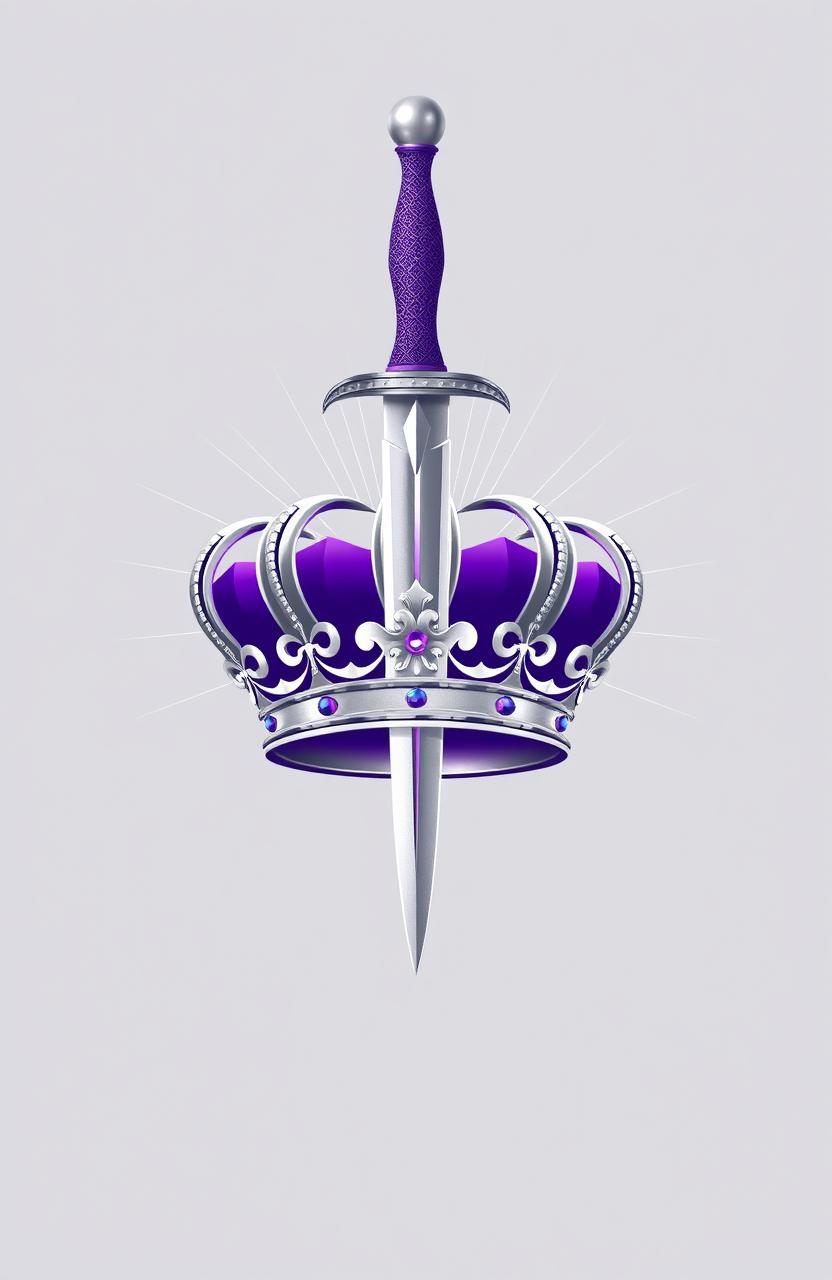 A beautiful and simple design featuring a silver and purple color scheme
