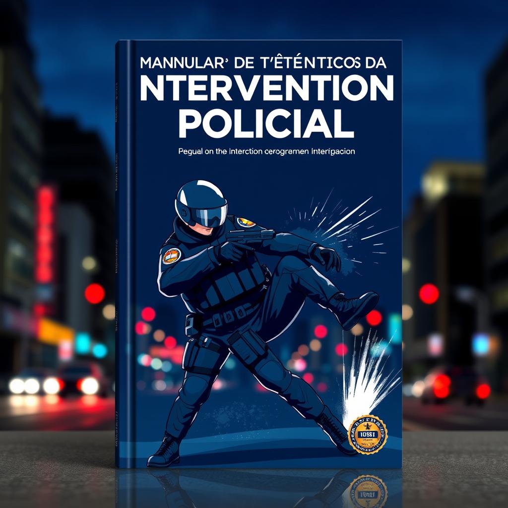 A well-organized and visually appealing manual cover for a 'Police Intervention Techniques' handbook