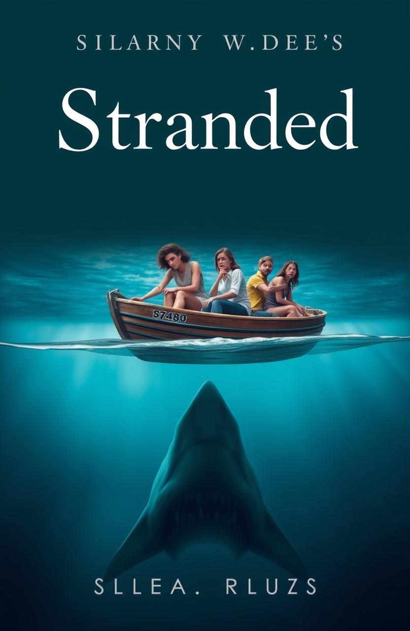 A beautifully designed and elegant book cover titled 'Stranded'