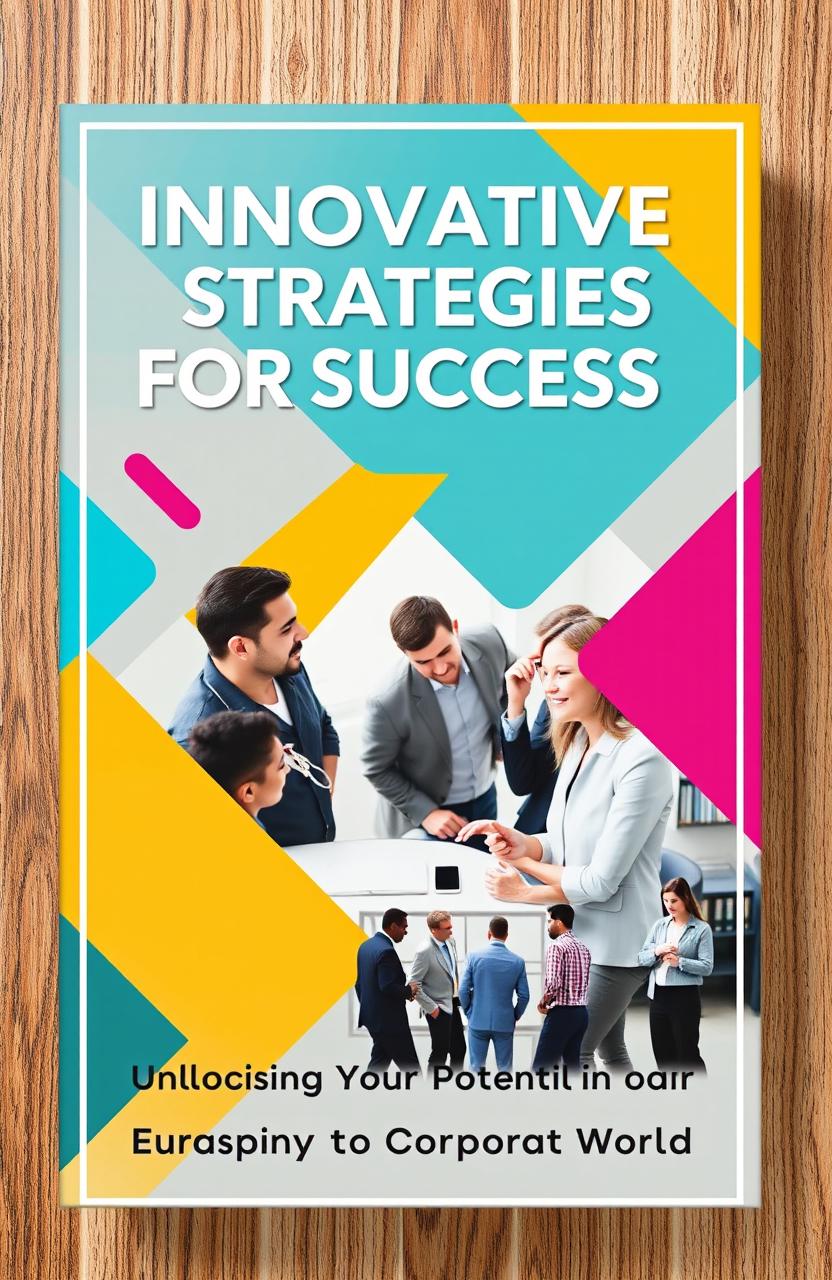 A detailed and engaging cover design for a non-fiction business book titled 'Innovative Strategies for Success'