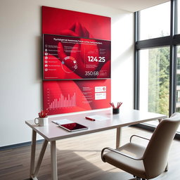 A modern psychological assessment scene focused on social awareness, featuring a maroon and red color theme