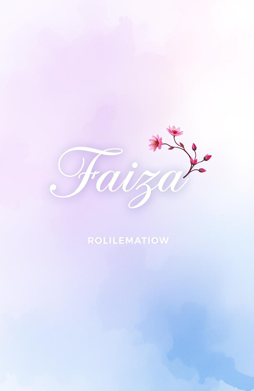 A beautifully designed cover for a poetry collection titled 'Faiza'