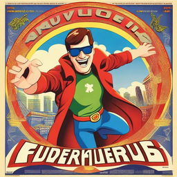 This is a high-quality digital art image of a film poster titled 'SUPER RUBLE ADVENTURE