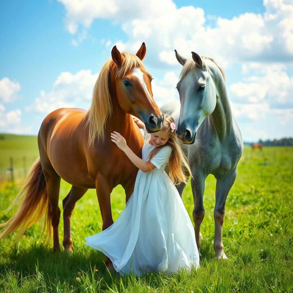 serene-countryside-scene-girl-and-horses-in-harmony