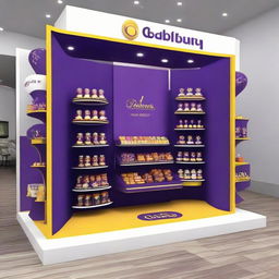 Design a Cadbury display stand inspired by Ramadan with dimensions 240x160x150 cm. Incorporate Islamic shapes, glass materials, soft lighting, and shelves adorned with Ramadan lanterns, creating a captivating haven for chocolate enthusiasts.