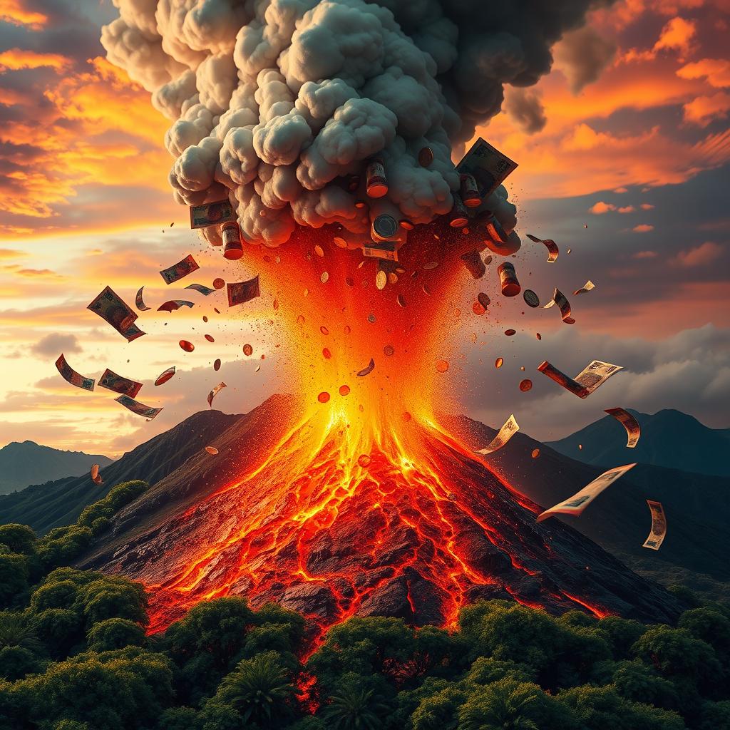 Erupting Volcano of Wealth