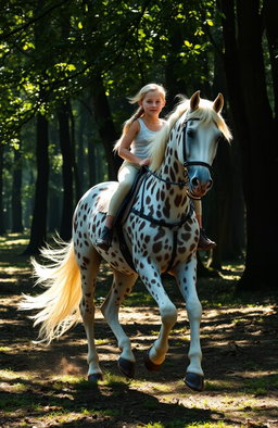 Galloping Elegance: The Peacock Appaloosa Horse