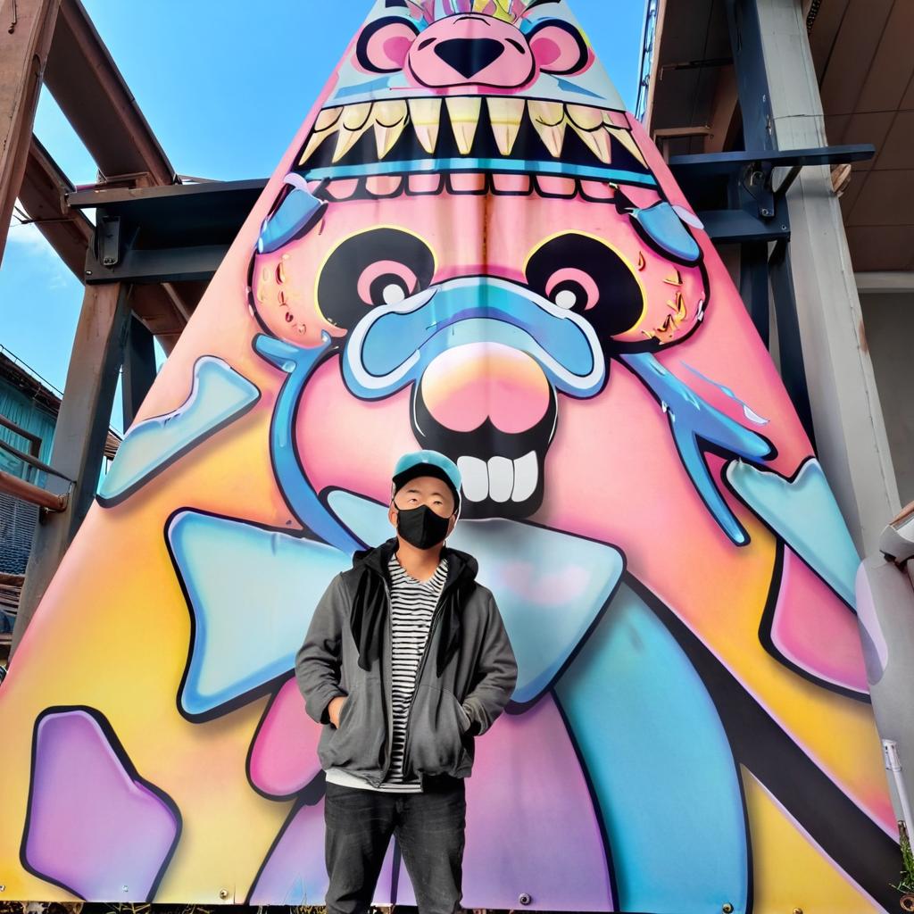 Capture Creativity: Playful Panda Mural