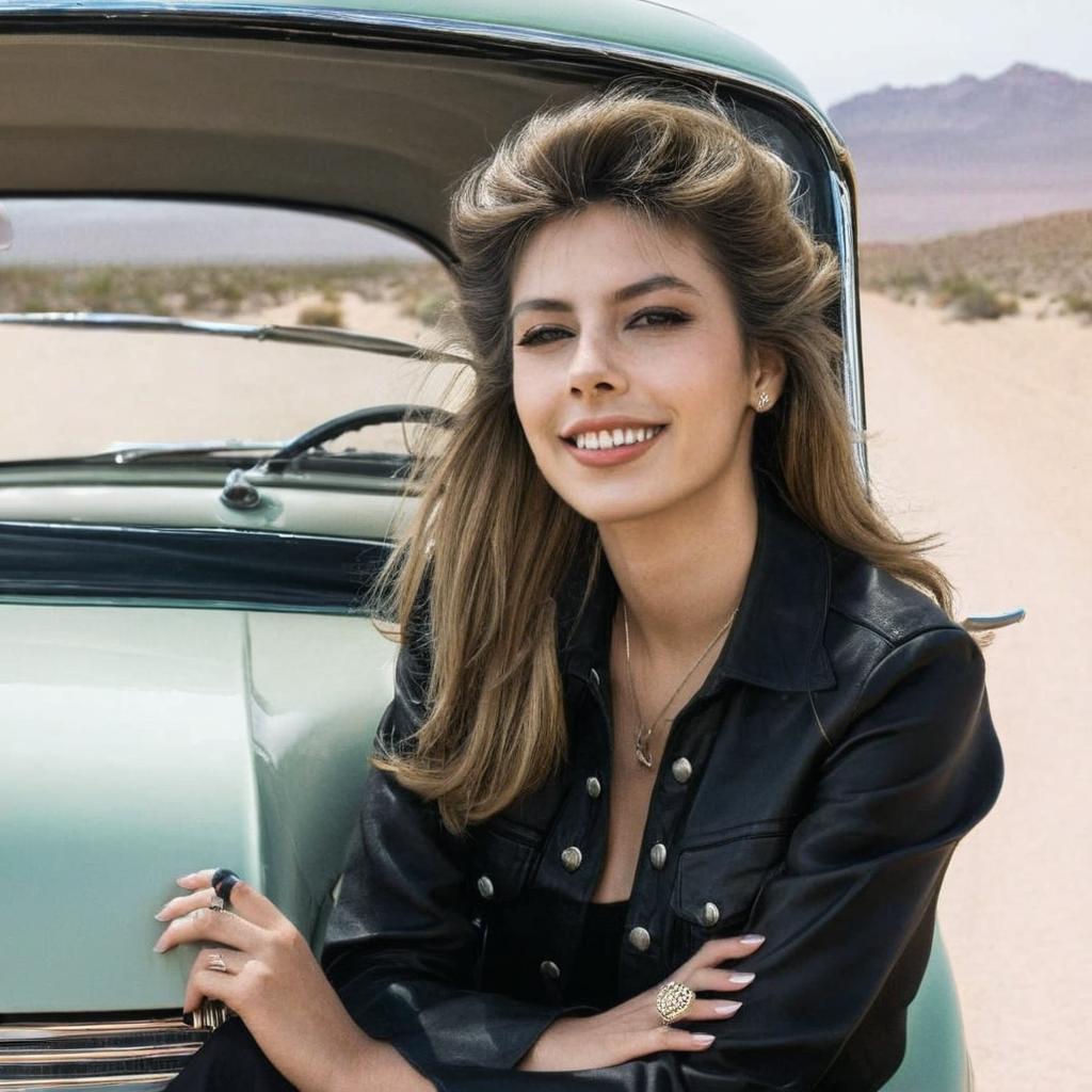 Desert Chic: Beauty in a Convertible