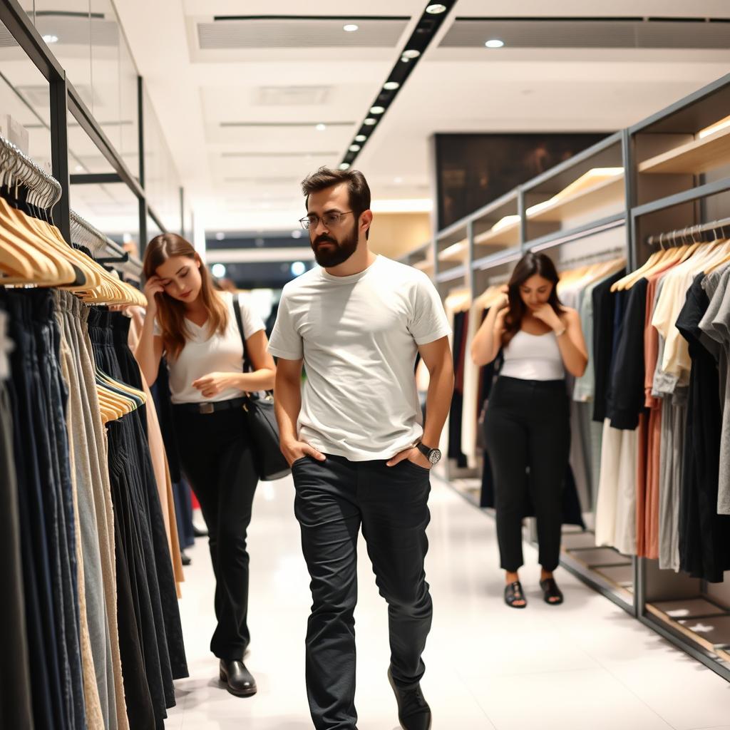 An Iranian couple in a Zara store in Istanbul