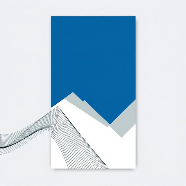 A sophisticated and elegant cover design for a construction company booklet in A4 size