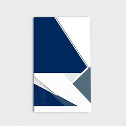 A sophisticated and elegant cover design for a construction company booklet in A4 size