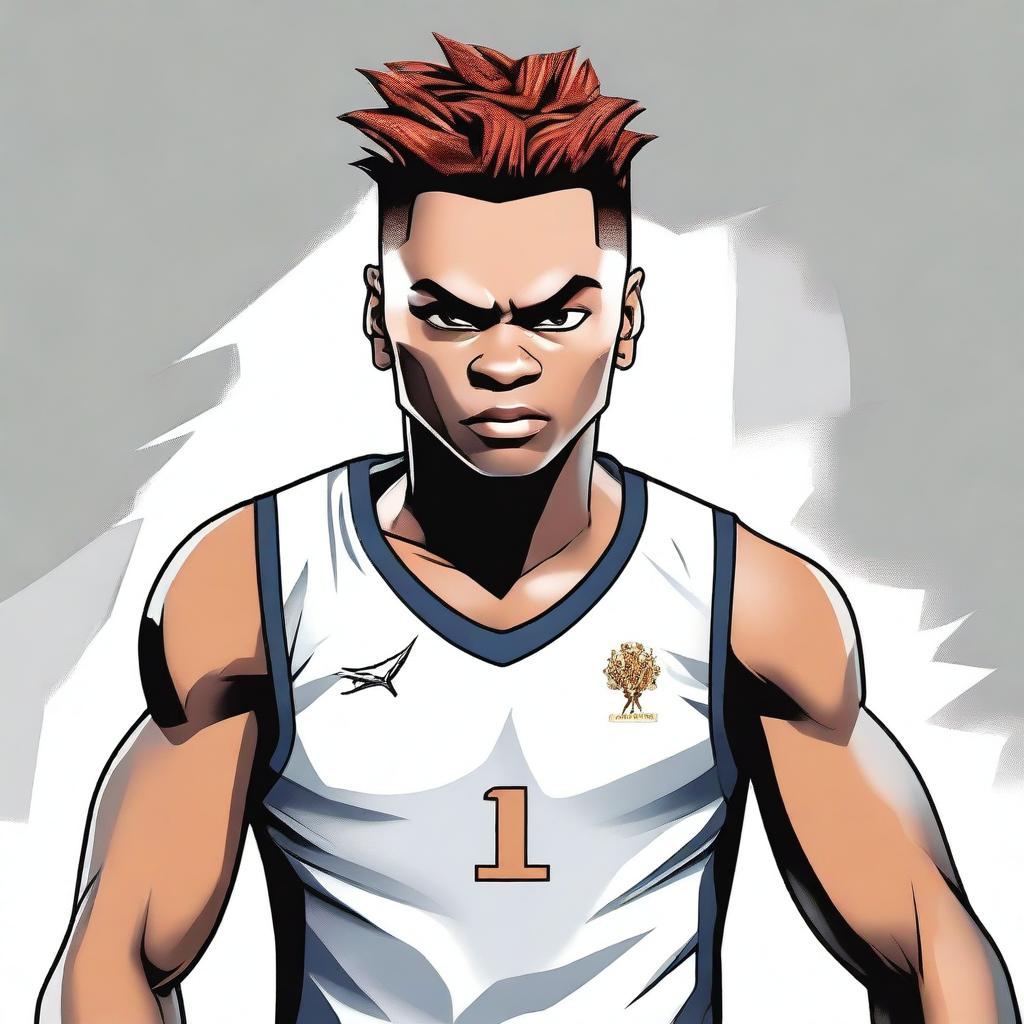 A professional-grade, detailed digital art illustration of André Htailog, the Prodigy