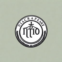 A high-quality logo for the prestigious Tilton Academy, depicted in a sophisticated and bold style