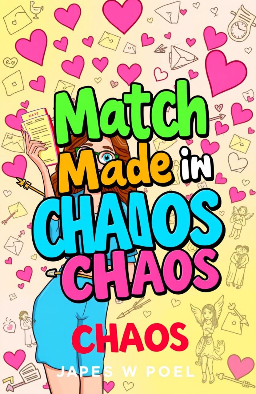 A vibrant and eye-catching Wattpad book cover featuring a romantic and whimsical design