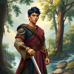 A literary representation of Menalipo, the cousin of Florante from the classic Filipino epic 'Florante at Laura