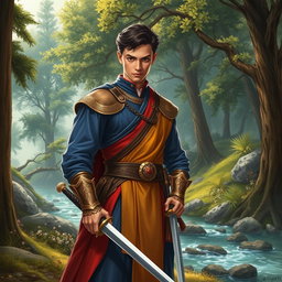 A literary representation of Menalipo, the cousin of Florante from the classic Filipino epic 'Florante at Laura